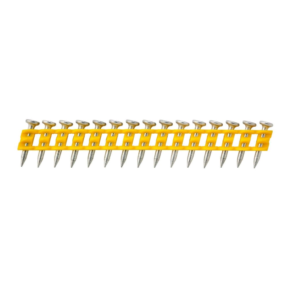 Гвозди DEWALT DCN8901035 для DCN890 по бетону, (Желтые) 2.6 x 35, оцинкованные, 1005 шт./пачка,