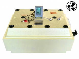 Инкубатор бытовой "Золушка-2020" 70 яиц, автоматический переворот, с вентиляторами, 220/12В